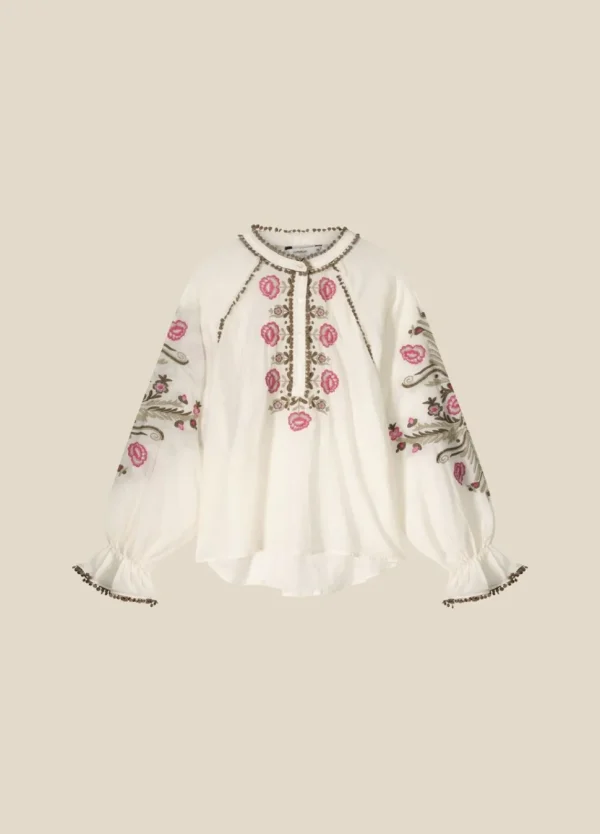 Women Summum Woman Blouse With Floral Embroidery