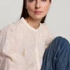 Women Summum Woman Blouse With Inlaid Flowers