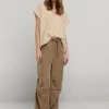 Women Summum Woman Cargo Trousers With Elasticated Waistband