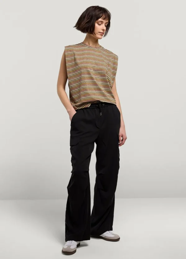 Women Summum Woman Cargo Trousers With Elasticated Waistband