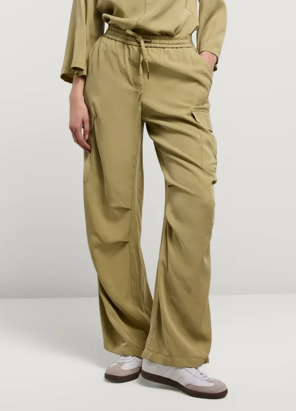 Women Summum Woman Cargo Trousers With Elasticated Waistband