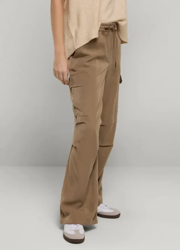 Women Summum Woman Cargo Trousers With Elasticated Waistband