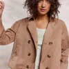 Women Summum Woman Cropped Trench Coat