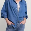 Women Summum Woman Denim Blouse With Buttons