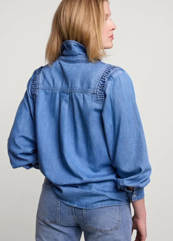 Women Summum Woman Denim Blouse With Buttons