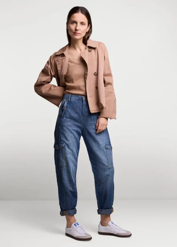 Women Summum Woman Denim Cargo Pants