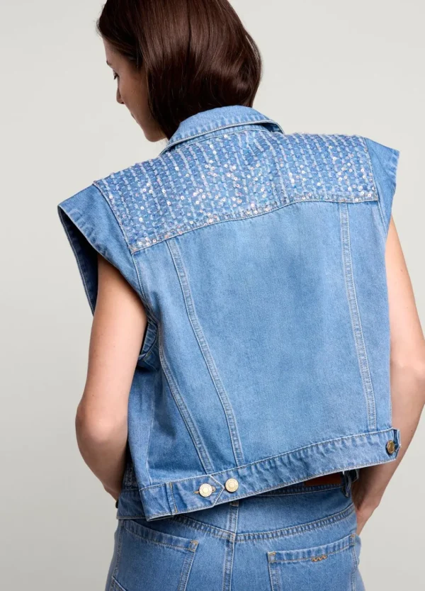 Women Summum Woman Denim Gilet