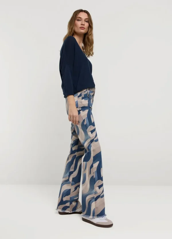 Women Summum Woman Flared Trousers With Print