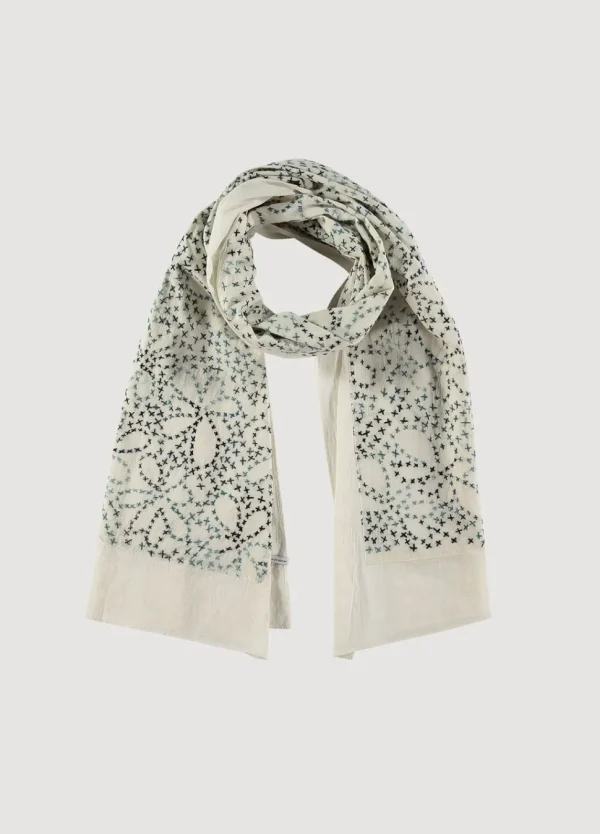 Women Summum Woman Hand-Embroidered Scarf