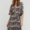 Women Summum Woman Ikat Print Dress With Polo Collar