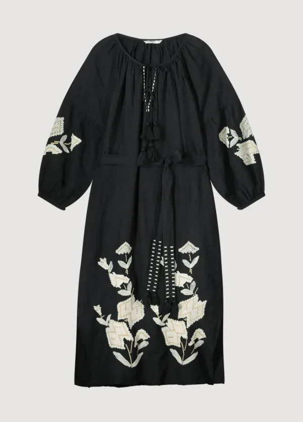 Women Summum Woman Long Dress With Embroidery