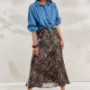 Women Summum Woman Mid-Length Skirt With Animal Print