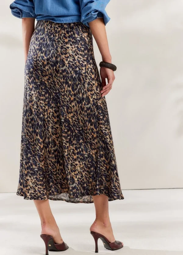 Women Summum Woman Mid-Length Skirt With Animal Print