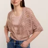 Women Summum Woman Open-Work Shimmery Cardigan