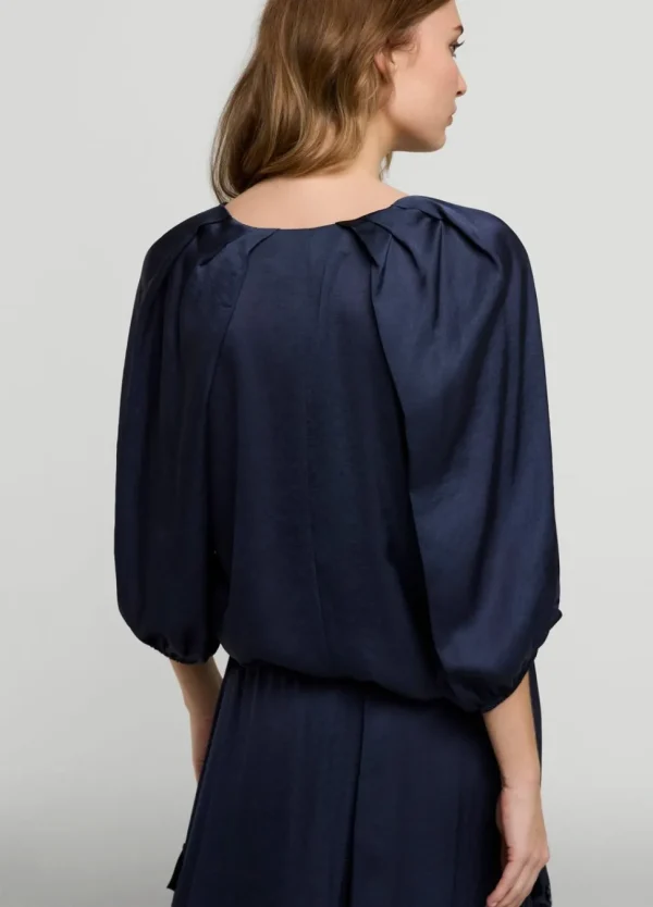 Women Summum Woman Satin V-Neck Top