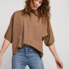 Women Summum Woman Shiny Shirt Blouse