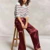 Women Summum Woman Shiny Straight-Leg Trousers