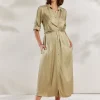 Women Summum Woman Silky-Touch Button-Down Dress