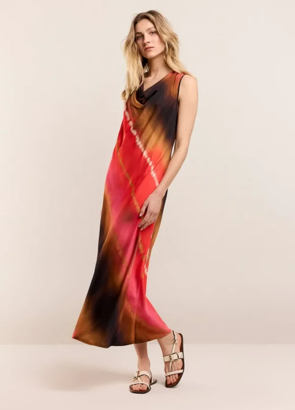Women Summum Woman Sleeveless Faded Print Dress
