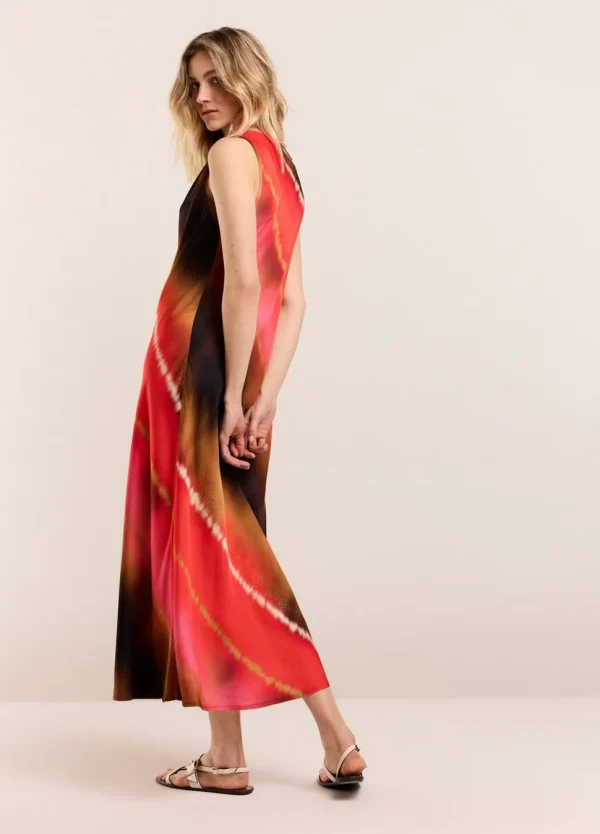 Women Summum Woman Sleeveless Faded Print Dress