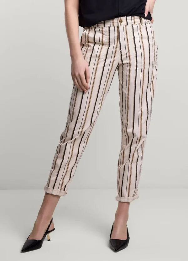 Women Summum Woman Striped Trousers