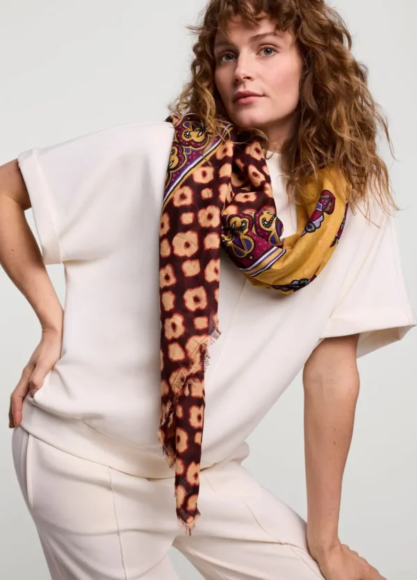 Women Summum Woman Thin Scarf With Print