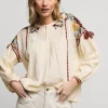 Women Summum Woman Top With Colourful Embroidery