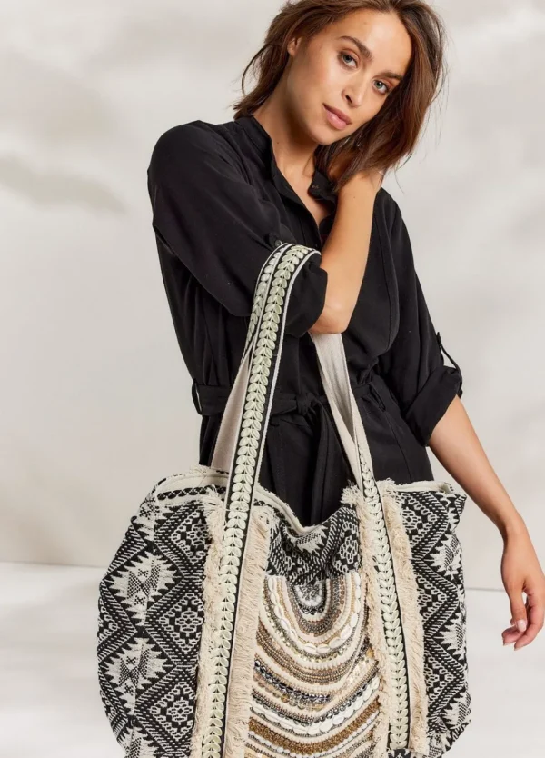 Women Summum Woman Tote Bag With Beads