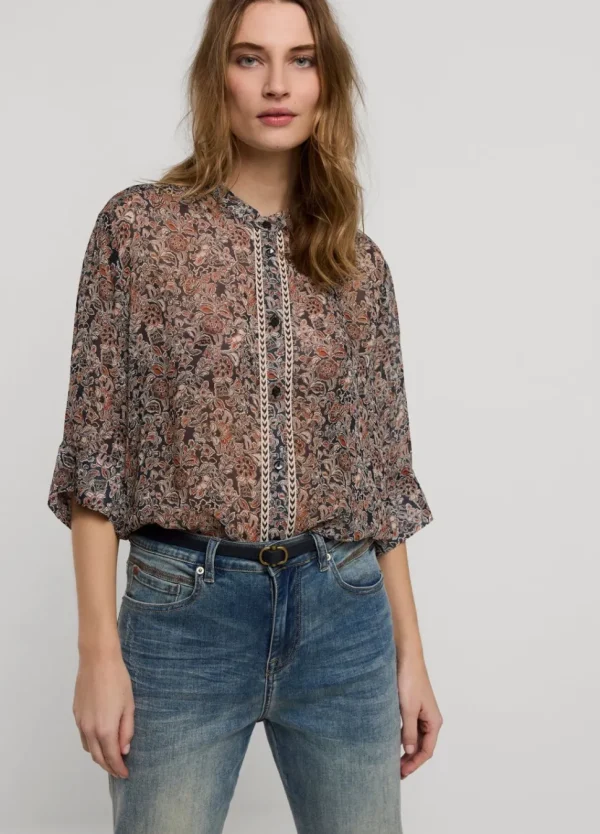 Women Summum Woman Transparante Blouse Bloemenprint