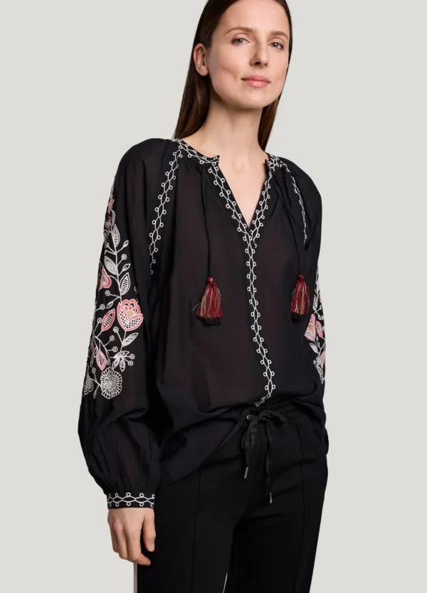 Women Summum Woman Voile Blouse With Embroidery