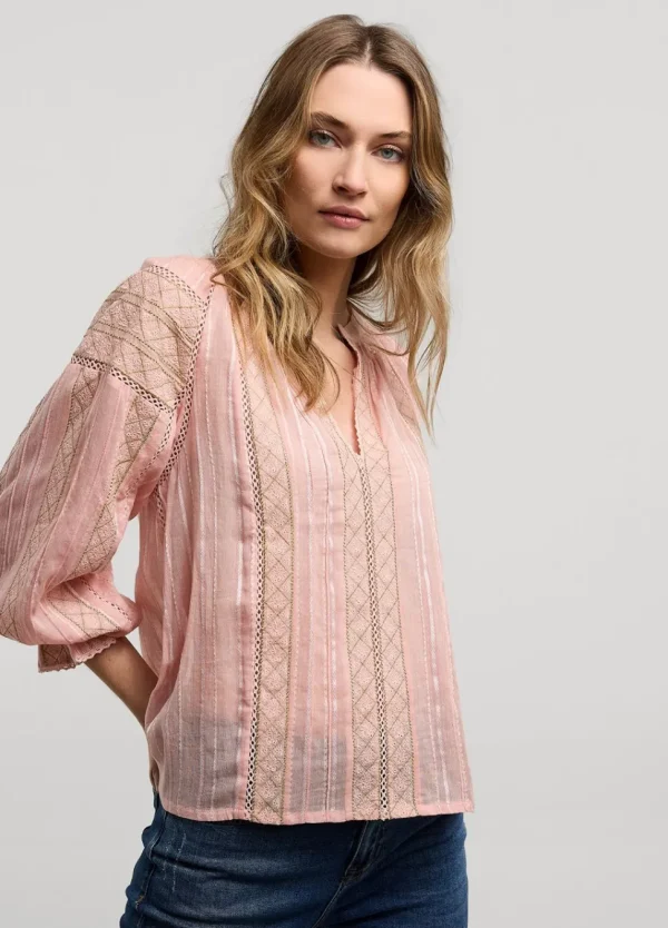 Women Summum Woman Voile Blouse With Lace