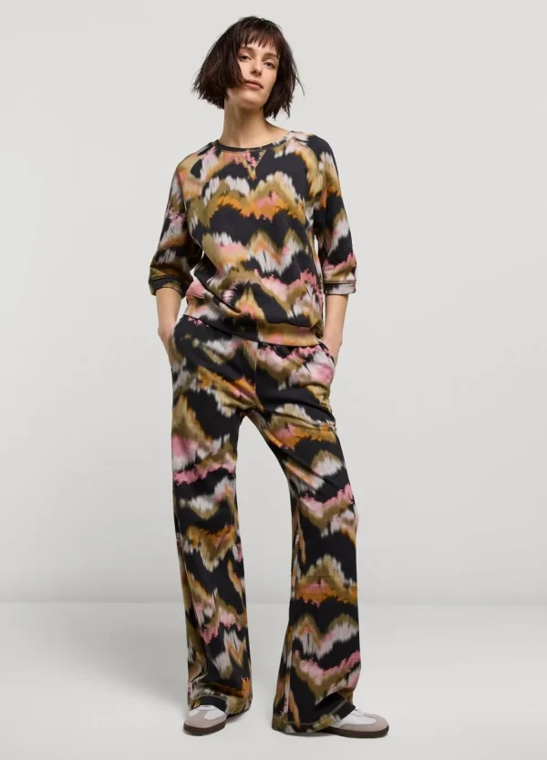 Women Summum Woman Watercolour Print Trousers