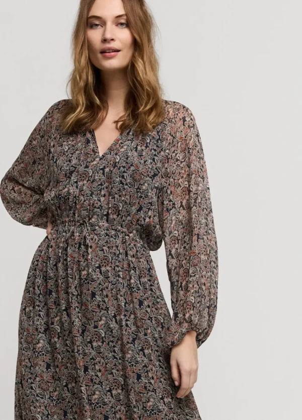 Women Summum Woman Wide Dress With Floral Print