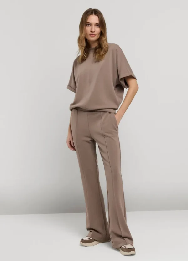 Women Summum Woman Wide-Leg Jersey Trousers