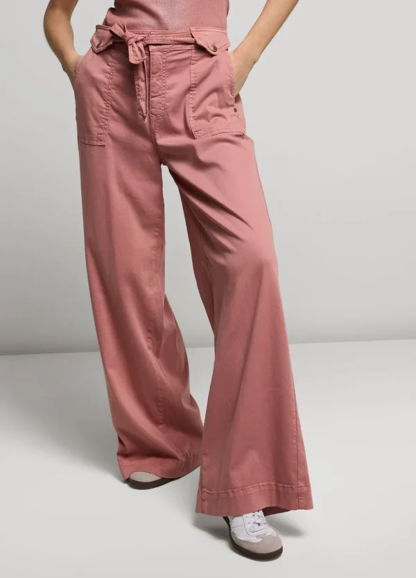 Women Summum Woman Wide-Leg Trousers With Belt