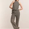 Women Summum Woman Wide-Leg Zigzag Trousers